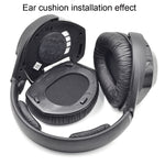 2개입 젠하이저 HDR RS165 RS175 RS185 RS195용 이어패드, 스타일:, 개구리 가죽 이어머프, 벨벳 천 이어머프, 단백질 가죽 이어머프, 양가죽 이어머프, 축구망 이어머프