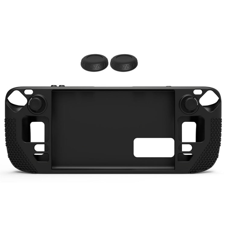 Steam Deck용 버튼 캡 포함 올인원 실리콘 커버, (블랙), (블루), (레드), (핑크)