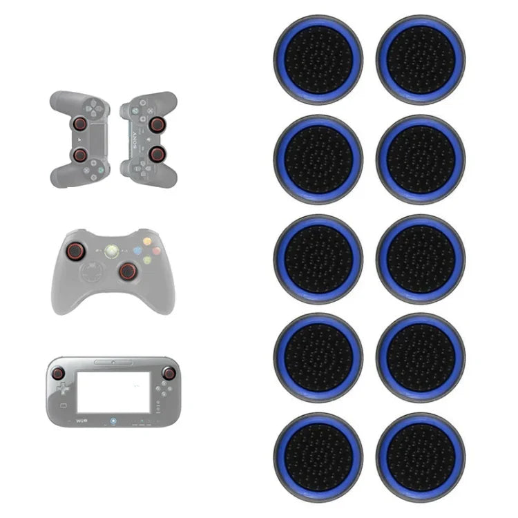 PS5/PS4/PS3/ONE/360/PRO/series X/S용 10개입 게임패드 실리콘 발광 버튼 캡 조이스틱 캡
