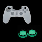 PS5/PS4/PS3/ONE/360/PRO/series X/S용 10개입 게임패드 실리콘 발광 버튼 캡 조이스틱 캡