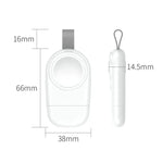 USB 휴대용 무선 자석 흡착 충전기 애플 워치 1/2/3/4/5/6/7/SE용, 흰색