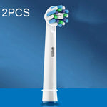 2개입 Oral-B 전동 칫솔 전용 교체용 헤드, 일상 청소, 정밀 청소, 다중 각도 청소, 프로페셔널 브라이트 화이트, 치아 플라그 청소용