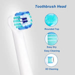 2개입 Oral-B 전동 칫솔 전용 교체용 헤드, 일상 청소, 정밀 청소, 다중 각도 청소, 프로페셔널 브라이트 화이트, 치아 플라그 청소용
