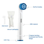 2개입 Oral-B 전동 칫솔 전용 교체용 헤드, 일상 청소, 정밀 청소, 다중 각도 청소, 프로페셔널 브라이트 화이트, 치아 플라그 청소용