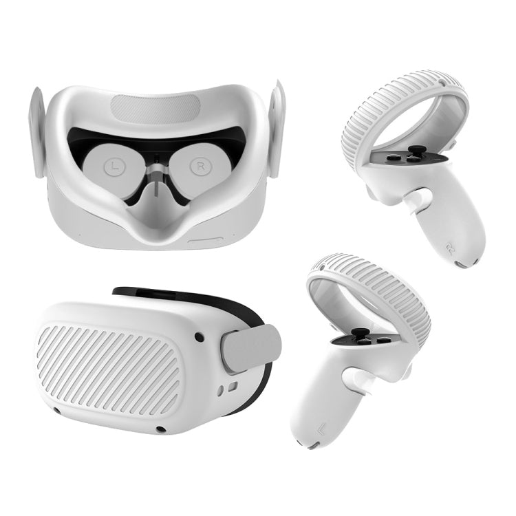 Oculus Quest 2용 VR 안경 렌즈 쉘 핸들 보호 케이스, 화이트, 레드, 그린