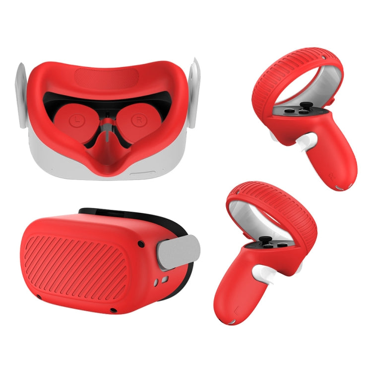 Oculus Quest 2용 VR 안경 렌즈 쉘 핸들 보호 케이스, 화이트, 레드, 그린