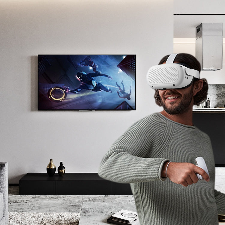 Oculus Quest 2용 VR 안경 렌즈 쉘 핸들 보호 케이스, 화이트, 레드, 그린