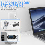 TZ30 PD100W 24핀 고속 충전 Type-C / USB-C 자석 엘보 어댑터 MacBook 노트북 커넥터용