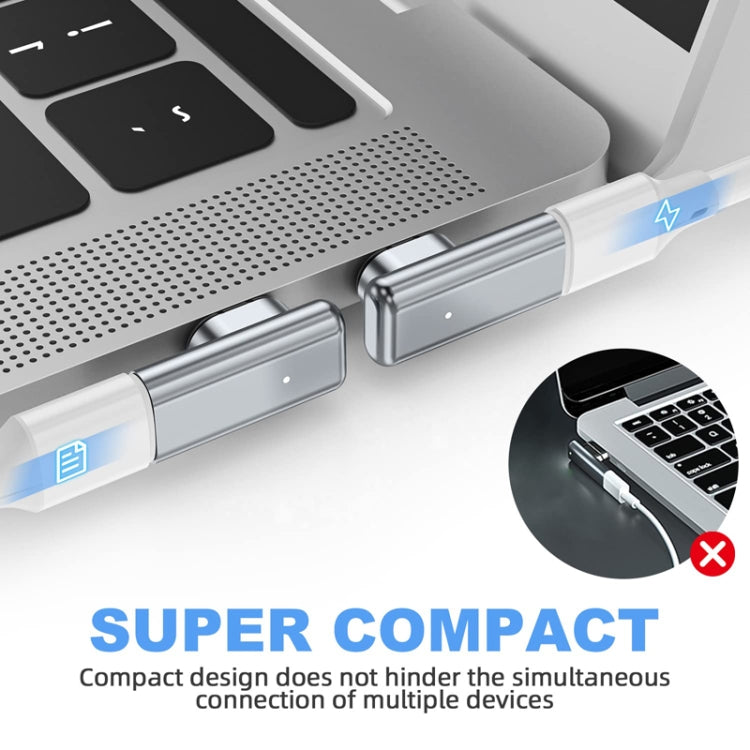 TZ30 PD100W 24핀 고속 충전 Type-C / USB-C 자석 엘보 어댑터 MacBook 노트북 커넥터용