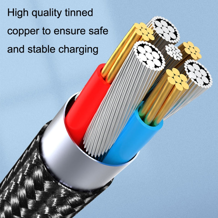 CC57 회전식 자석 고속 충전 데이터 케이블, 스타일:, 1m + Type-C / USB-C + 빨강, 1m + Type-C / USB-C + 검정, 2m + Type-C / USB-C + 빨강, 2m + Type-C / USB-C + 검정