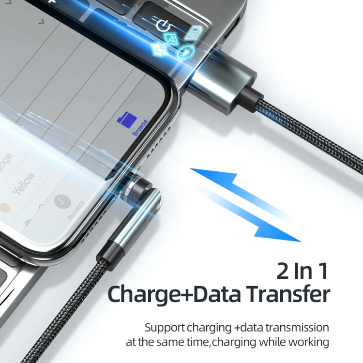 CC57 회전식 자석 고속 충전 데이터 케이블, 스타일:, 1m + Type-C / USB-C + 빨강, 1m + Type-C / USB-C + 검정, 2m + Type-C / USB-C + 빨강, 2m + Type-C / USB-C + 검정