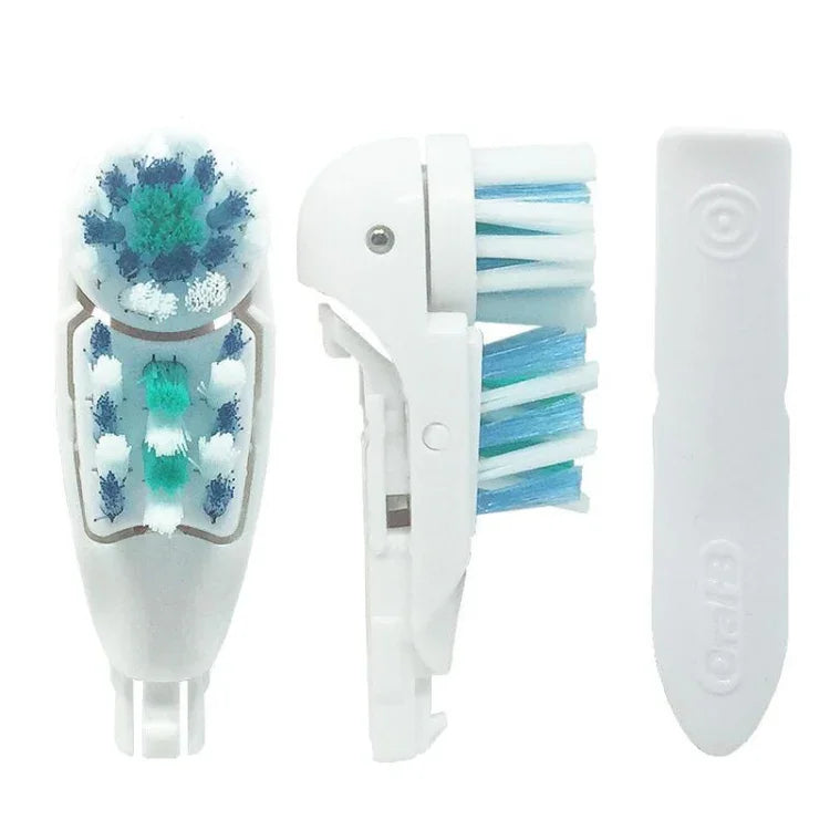 4개 세트 다방향 전동 칫솔모 교체용 Oral B 3733 4732 4734용