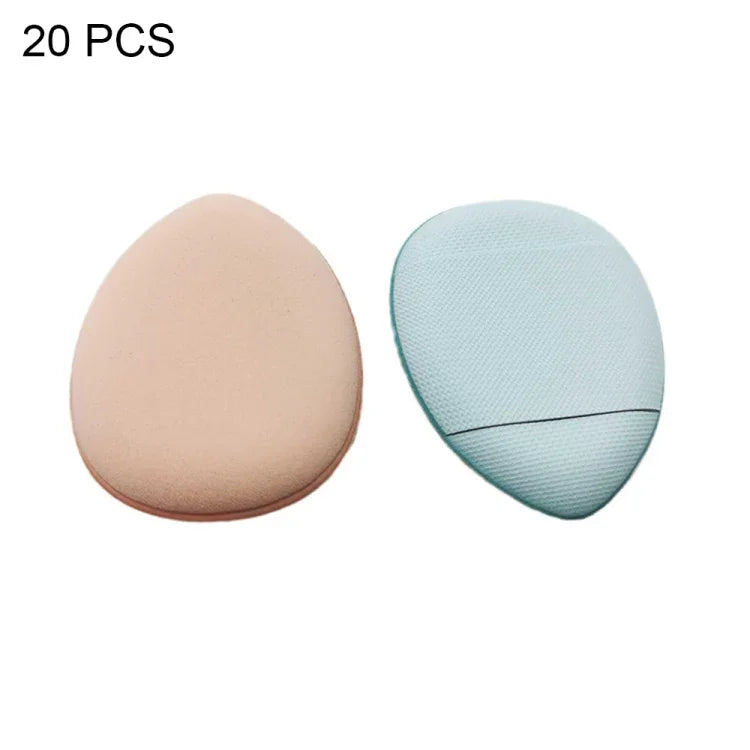 2 Sets/20pcs Packaging Random Color Delivery Mini Leather Wet and Dry Makeup Finger Puff, 20 PCS Blue, 20 PCS White, 20 PCS Dark Skin-color, 20 PCS Pink Purple, 20 PCS Black, 2 Sets/20pcs Mixed-colors