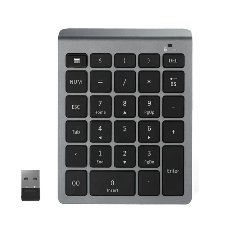 BT302 28키 노트북 미니 무선 키보드, 사양:, 블루투스 (블랙), 블루투스 (그레이), 2.4G (블랙), 2.4G (그레이)