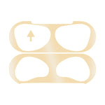 Airpods 3용 2개입 헤드폰 내부 커버 스티커 방진 보호 필름, 검정, 금색, 은색, 로즈 골드, 빨강, 초록, 파랑, 보라