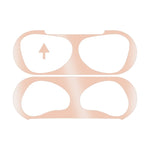 Airpods 3용 2개입 헤드폰 내부 커버 스티커 방진 보호 필름, 검정, 금색, 은색, 로즈 골드, 빨강, 초록, 파랑, 보라