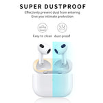 Airpods 3용 2개입 헤드폰 내부 커버 스티커 방진 보호 필름, 검정, 금색, 은색, 로즈 골드, 빨강, 초록, 파랑, 보라