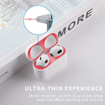 Airpods 3용 2개입 헤드폰 내부 커버 스티커 방진 보호 필름, 검정, 금색, 은색, 로즈 골드, 빨강, 초록, 파랑, 보라
