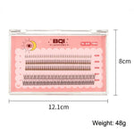 BQI B7229 Lightweight Natural Curling Three-dimensional Slim False Eyelashes, Style:, Type A+Fishtail (120PCS), Type A+Fishtail (200PCS), Type A+Fishtail+Undercib (200PCS)