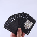 2 PCS Card Game Bronzing Waterproof Playing Cards, 2 PCS Bronzing Waterproof Poker