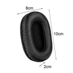 SONY MDR-7506 / V6 / 900ST용 2개입 헤드셋 스폰지 이어머프, 회색 스티치, 검정 스티치, 흰색 스티치, 갈색 스티치, 검정 망, 망 스티치, 검정 흰색 망, 검정 파랑 망, 검정 초록 망, 검정 홀, 검정 양가죽, 갈색 양가죽