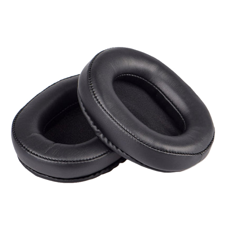 SONY MDR-7506 / V6 / 900ST용 2개입 헤드셋 스폰지 이어머프, 회색 스티치, 검정 스티치, 흰색 스티치, 갈색 스티치, 검정 망, 망 스티치, 검정 흰색 망, 검정 파랑 망, 검정 초록 망, 검정 홀, 검정 양가죽, 갈색 양가죽