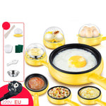 350W 전기 계란 오믈렛 조리기 프라이팬 스티머 조리기, EU 플러그, 스타일:, 단층 세트 옐로우, 이중층 세트 옐로우, 팬+나무 주걱 옐로우, 단층 세트 핑크, 이중층 세트 핑크, 팬+나무 주걱 핑크