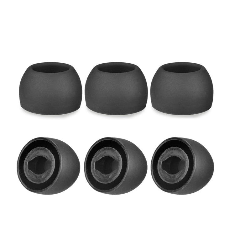 TWS Samsung Galaxy Buds Pro용 6개입 실리콘 귀마개, 대형 검정, 중형 검정, 소형 검정, 대형 회색, 중형 회색, 소형 회색, 대형 보라, 중형 보라, 소형 보라
