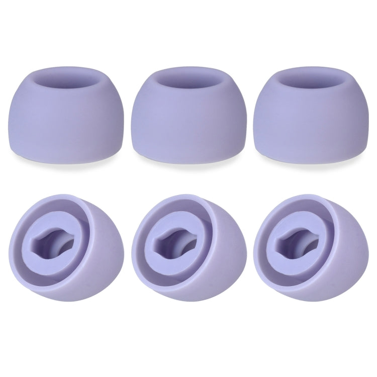 TWS Samsung Galaxy Buds Pro용 6개입 실리콘 귀마개, 대형 검정, 중형 검정, 소형 검정, 대형 회색, 중형 회색, 소형 회색, 대형 보라, 중형 보라, 소형 보라