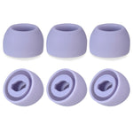 TWS Samsung Galaxy Buds Pro용 6개입 실리콘 귀마개, 대형 검정, 중형 검정, 소형 검정, 대형 회색, 중형 회색, 소형 회색, 대형 보라, 중형 보라, 소형 보라