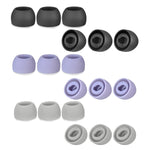 TWS Samsung Galaxy Buds Pro용 6개입 실리콘 귀마개, 대형 검정, 중형 검정, 소형 검정, 대형 회색, 중형 회색, 소형 회색, 대형 보라, 중형 보라, 소형 보라
