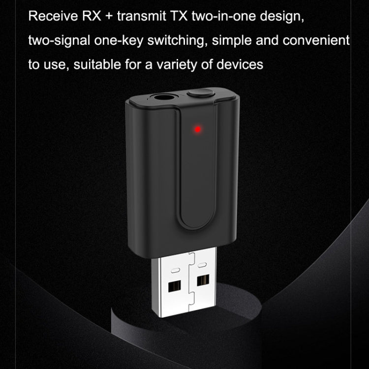 BT10 2-in-1 USB 블루투스 5.0 송신기 수신기 스피커 컴퓨터 무선 헤드폰 어댑터, BT10