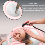 Household Pregnant And Elderly Recline Shampoo Basin Hair Care, Black, Pink, Pink+Drain Pocket, Black+Drain Pocket