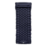 TPU Inflatable Sleeping Pad Camps Outdoor Waterproof Single Travel Cushion, Army Green, Navy)