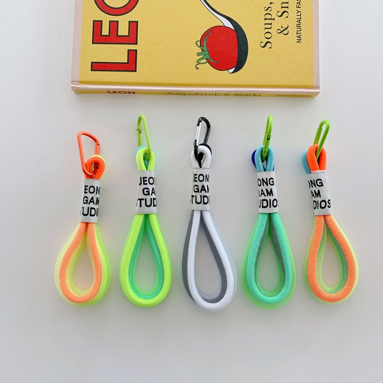 5개 휴대폰 케이스 형광 목걸이 휴대폰 손목 끈, 흰색과 파랑, 검정과 흰색, 주황과 파랑, 흰색과 빨강, 주황과 노랑, 파랑과 초록, 진한 파랑, 흰색과 보라