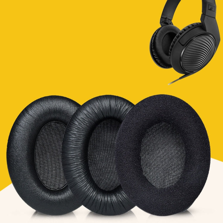 Sennheiser HD200 Pro용 2개입 통기성 폼 헤드폰 슬리브 이어머프, 사양: 주름, 벨벳, 프로틴