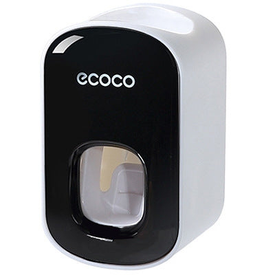 ECOCO E1922 어린이 및 성인용 이중 위치 자동 치약 짜개, E1922 블랙, E1922 그레이