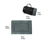 Outdoor Camping Foldable Pet Sleeping Pad 600D Oxford Cloth Waterproof Dog Pad, Sky Blue, Brown, Grey