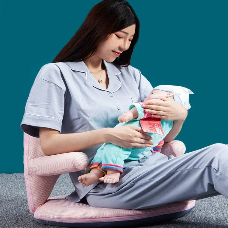 42단계 조절 간호용 의자 접이식 등받이 요추 지지, 분홍, 파랑, 초록, 회색