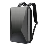 Bopai 61-93318A 하드 쉘 방수 확장형 백팩 USB 충전 구멍 포함, 사양:, 일반형(은색), 비밀번호형(은색), 일반형(검정), 비밀번호형(검정)