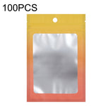 100개 알루미늄 호일 지퍼백 쥬얼리 데이터 케이블 밀봉 포장 백, 크기:, 7.5x10cm (핑크에서 보라 그라데이션), 7.5x10cm (블루에서 핑크 그라데이션), 7.5x10cm (블루 그라데이션), 7.5x10cm (옐로우 그라데이션), 8.5x13cm (핑크에서 보라 그라데이션)
