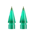 For Apple Pencil 1/2 2pcs Stylus Transparent Replacement Needle Nib, Spec:, Extended (Red), Extended (Blue), Extended (Green), Extended (Pink), Extended (Gray), Extended (Gold), Extended (Purple), Round (Red), Round (Blue), Round (Green), Round (Pink) ...