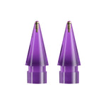 For Apple Pencil 1/2 2pcs Stylus Transparent Replacement Needle Nib, Spec:, Extended (Red), Extended (Blue), Extended (Green), Extended (Pink), Extended (Gray), Extended (Gold), Extended (Purple), Round (Red), Round (Blue), Round (Green), Round (Pink) ...