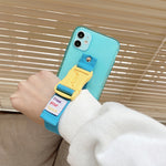 2개 크로스바디 조절 가능한 휴대폰 스트랩 휴대폰 케이스 카메라 가방 목걸이, 주황, 빨강, 파랑, 보라