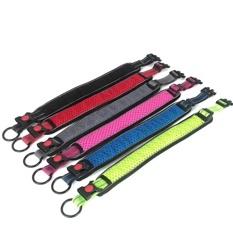 벌집망 개 목걸이 목 보호대 통기성 반사 염증 방지 목걸이, XS, S, M, L, XL