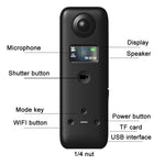 IJOYER A3S 4K 자전거용 손떨림 방지 360도 파노라마 액션 카메라, A3S