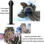 IJOYER A3S 4K 자전거용 손떨림 방지 360도 파노라마 액션 카메라, A3S