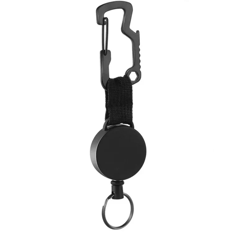 Outdoor Multifunctional Stainless Steel D-Type Carabiner Bottle Opener, TZ-001