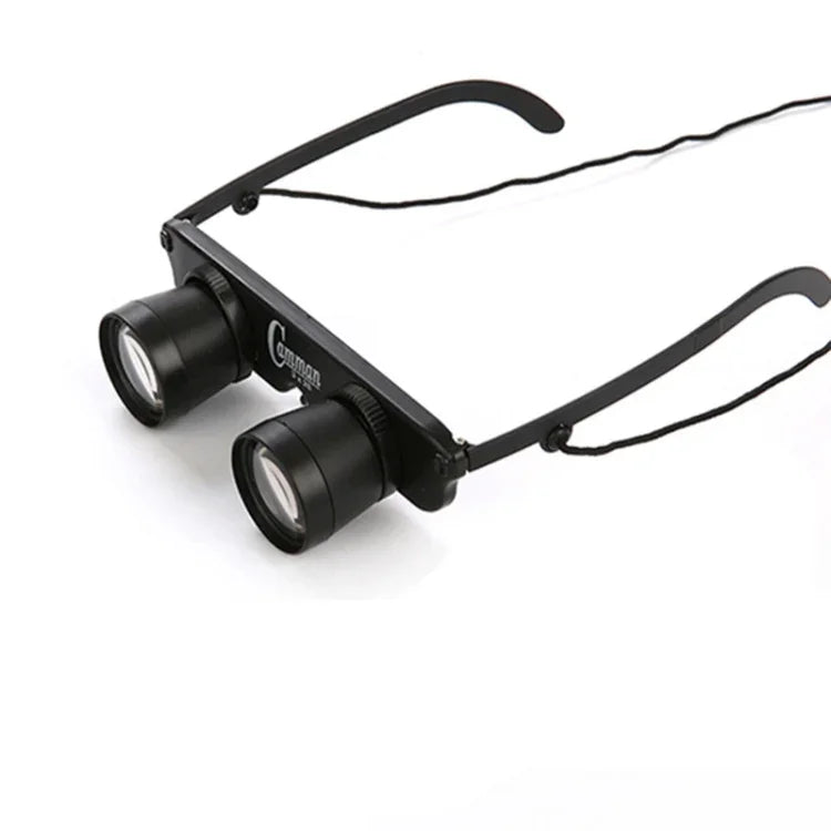 Camman 3 x 28 Adjustable Focus Glass Type Fishing Binoculars ,Spec:, Only  Binoculars, With Zippered Glasses Case