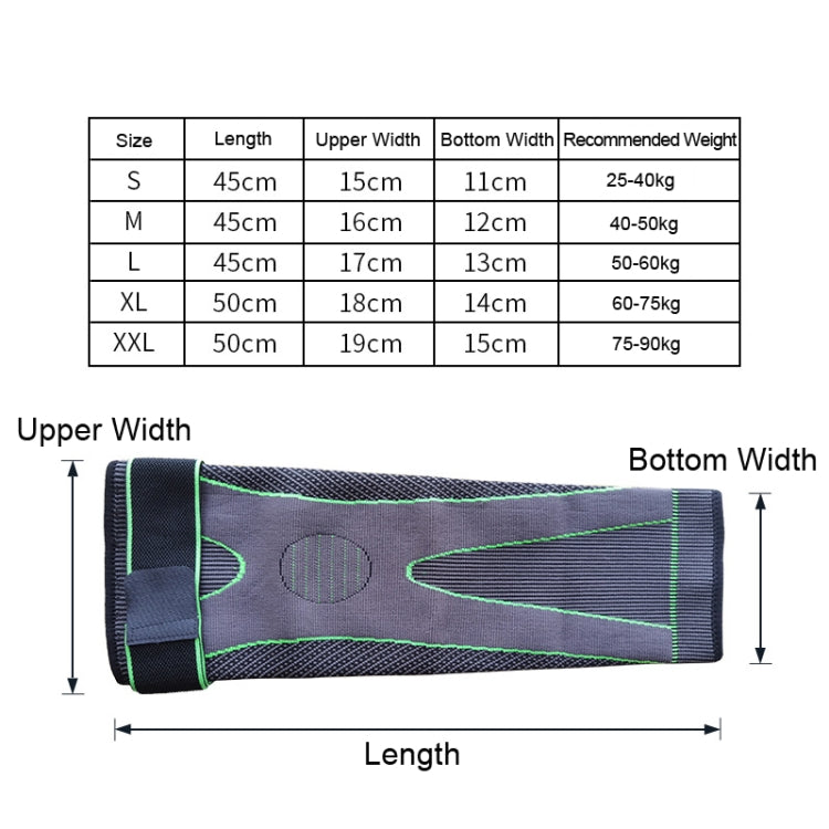 나일론 니트 라이딩 스포츠 확장형 무릎 보호대, XL, XXL